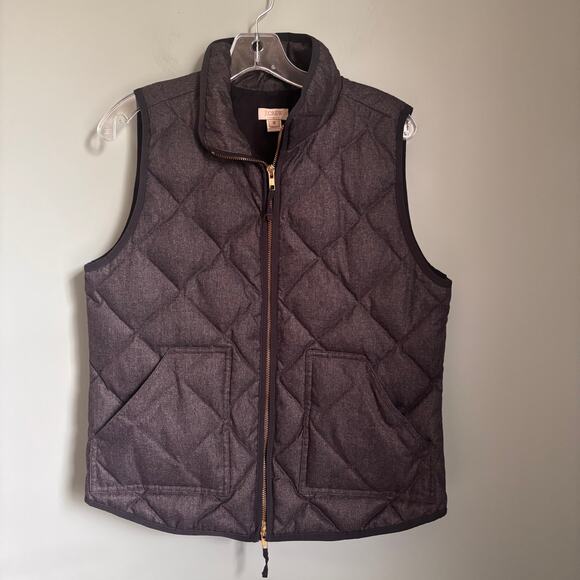 J Crew Zip Up Quilted Vest - Picture 1 of 4